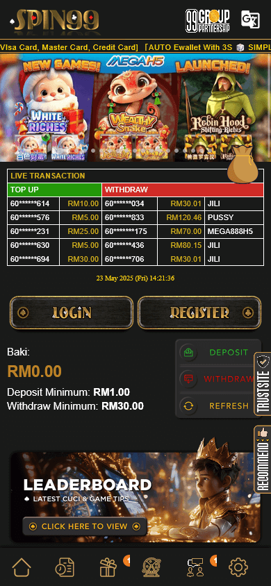 SPIN99 Casino Mobile screenshot